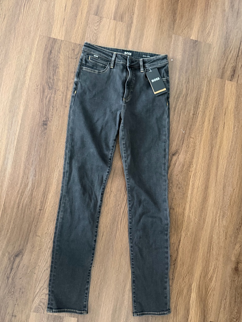 Boss Black Skinny Jeans With Contrast Stitching